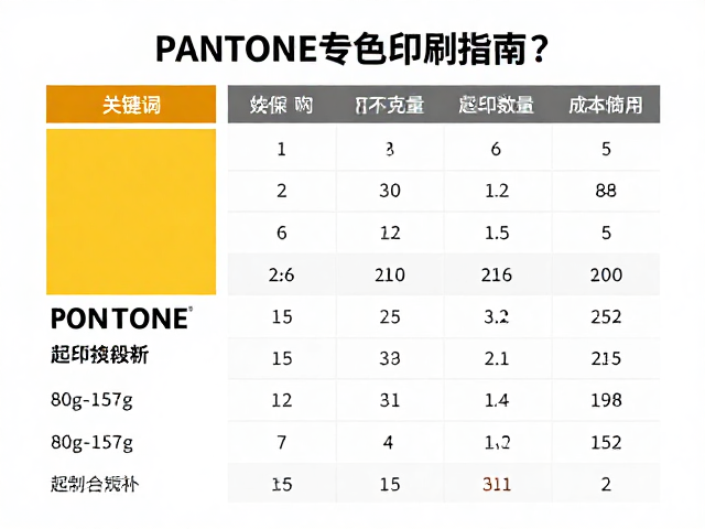 不同克重下的起印数量与成本结构分析