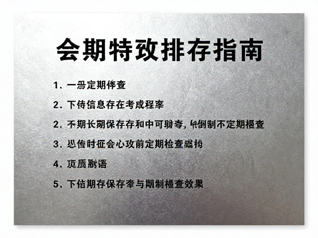 长期保存与定期检查机制