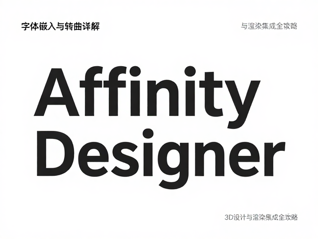 Affinity Designer字体基础属性与嵌入机制