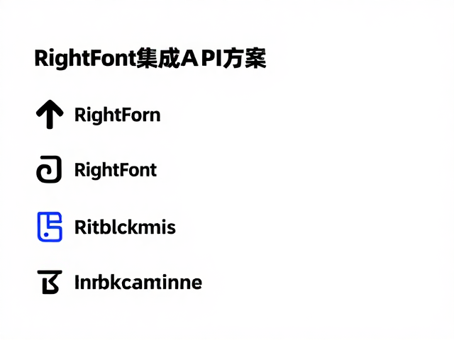 RightFont集成API提升字面率,打造高效设计字体管理方案