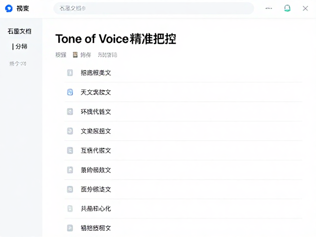 石墨文档协作，交互式文案校对与Tone of Voice精准把控