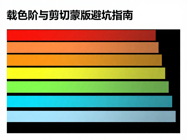 载出色阶与剪切蒙版图文规范，对比通道效果避坑指南