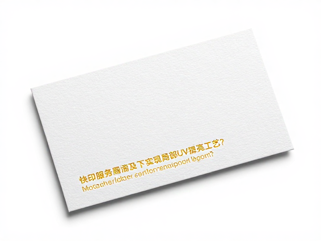 快印服务普及下,高端名片如何实现局部UV提亮工艺?