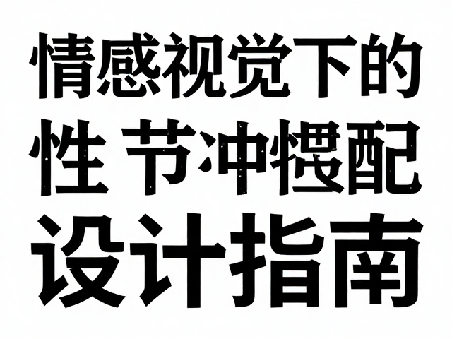 字体情感与视觉惯性,点线面构成下的性格匹配设计指南