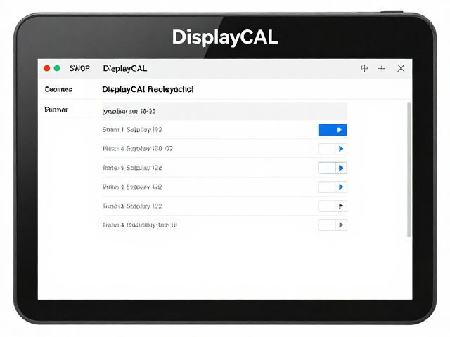 DisplayCAL 核心参数设置与测量流程