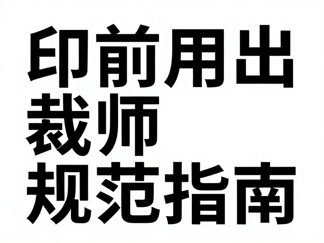 色彩模式与字体转曲的输出前置检查