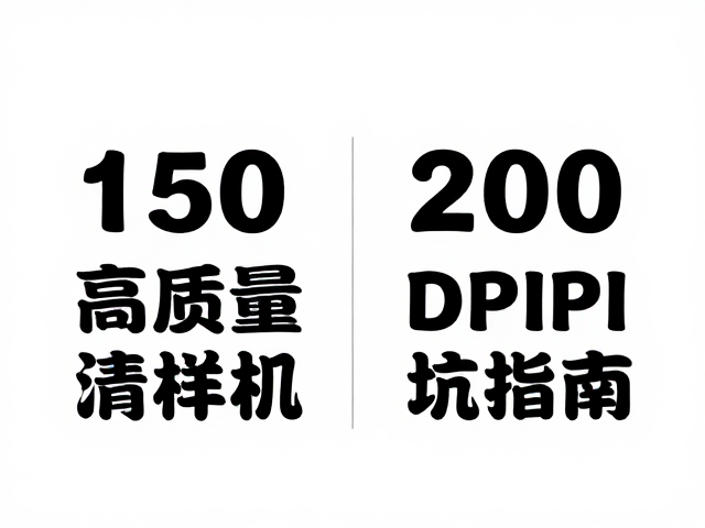 150DPI与200dpi高清样机对比，字体嵌入检查与高质量喷绘避坑指南