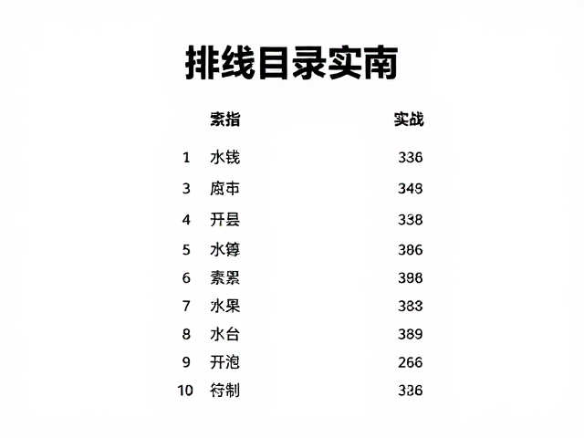 现代简约风排版指南,文字层级与索引目录设计实战