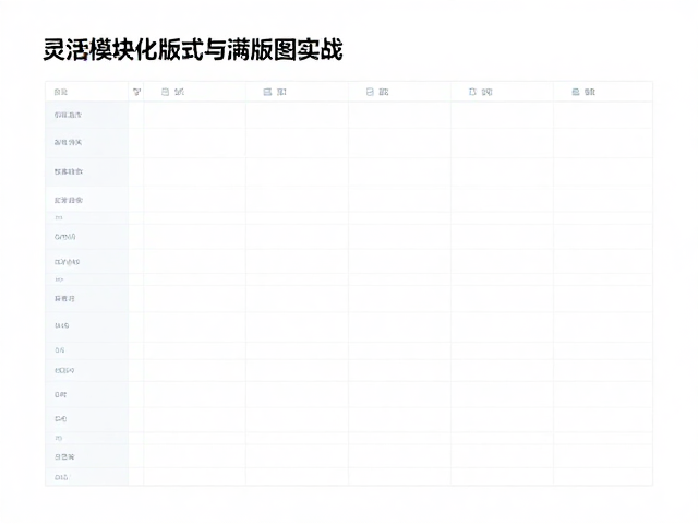 UI设计干货,灵活模块化版式与满版构图实战,附高效索引目录指南