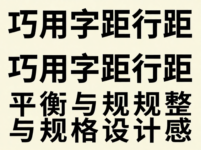 破格艺术：非常规间距带来的视觉张力