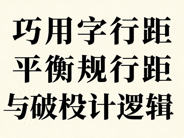 复古排版秘籍,巧用字距行距,平衡规整与破格设计感