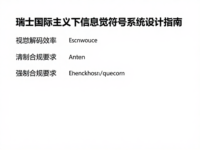 无衬线字体的信息解码效率