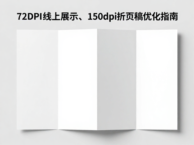 150dpi折页草稿的分辨率转换策略