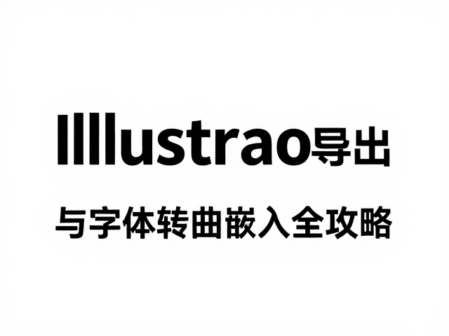 Illustrator高分辨率位图导出与字体转曲嵌入全攻略