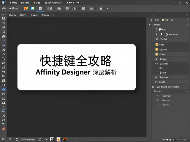 Affinity Designer矢量绘图,面板自定义与快捷键全攻略