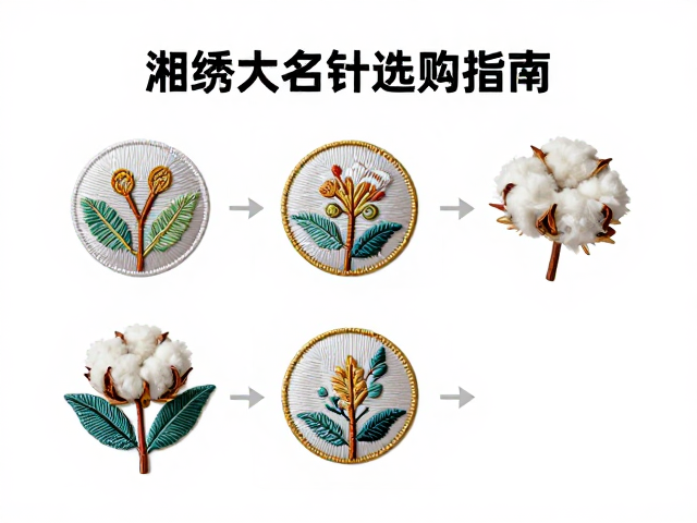 湘绣四大名针毛巾绣徽章，棉线工艺解析与选购指南