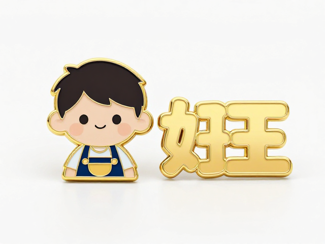 卡通形象定制徽章，仿珐琅与真金珐琅工艺解析，打造专属姓名徽章