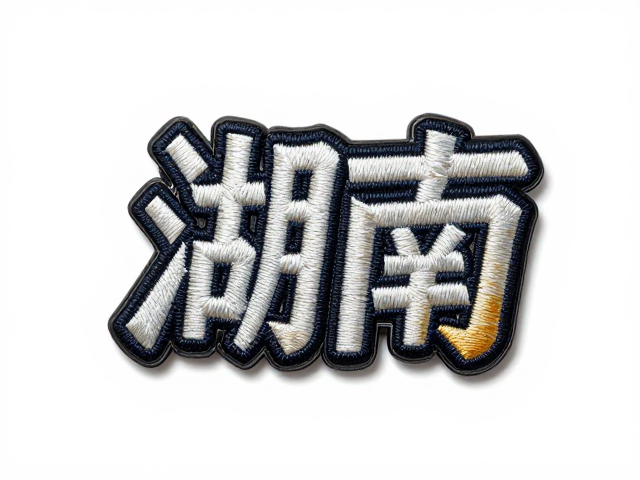 湖南湘绣立体刺绣徽章撞色搭配，高定工艺与潮流美学的完美融合