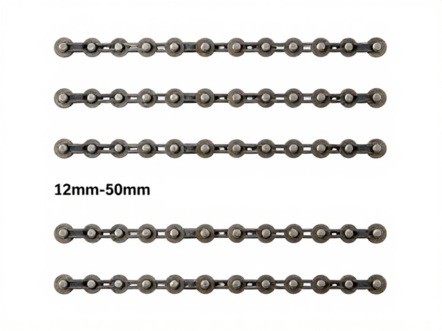12mm-50mm常规链条，垂直穿刺防损设计，稳固耐用不伤件