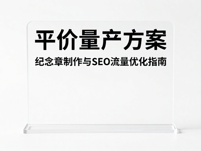 亚克力立牌平价量产方案，编号纪念章制作与SEO流量优化指南
