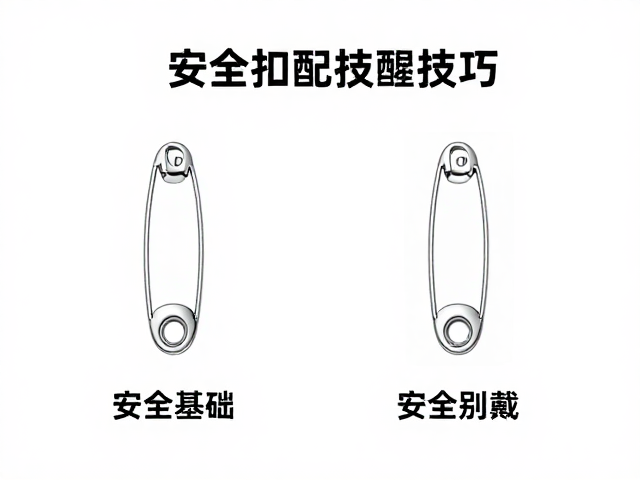 围巾别针怎么用？安全别针/胸针扣搭配技巧，解锁时尚新玩法