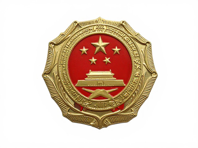 检察院荣誉徽章，复古纹章风设计，彰显司法威严与荣耀