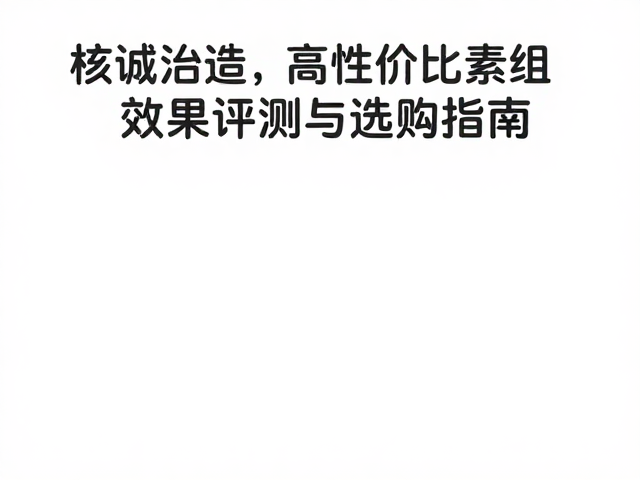核诚治造,高性价比素组效果评测与选购指南