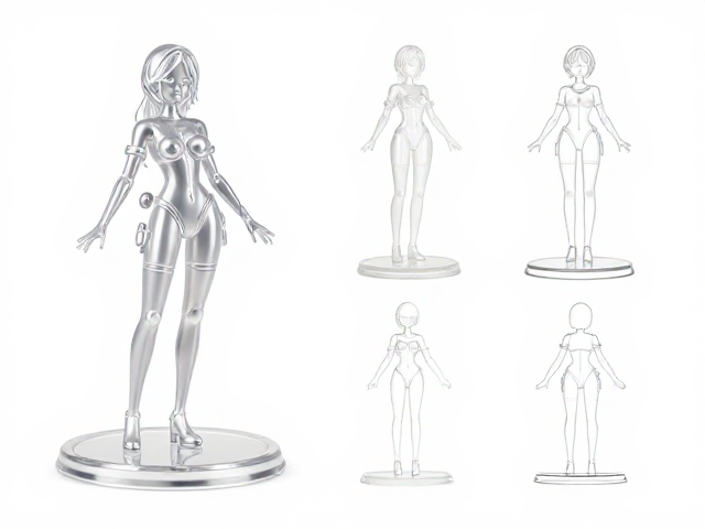小比例模型透明件展示，水星魔女模型细节解析与组装指南
