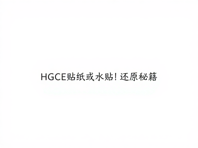 预算有限玩家必看，HGCE贴纸或水贴还原秘籍