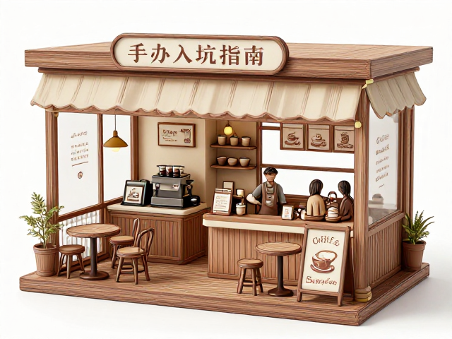 手办入坑指南,用渗线技术让咖啡厅主题模型更有质感