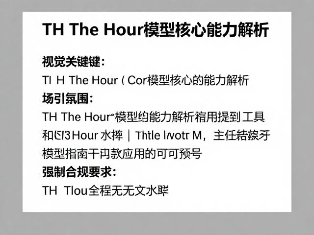 TH The Hour模型评测,高效工具使用指南与实战技巧