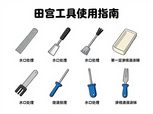 田宫工具使用指南，水口处理与渗线液涂抹技巧详解