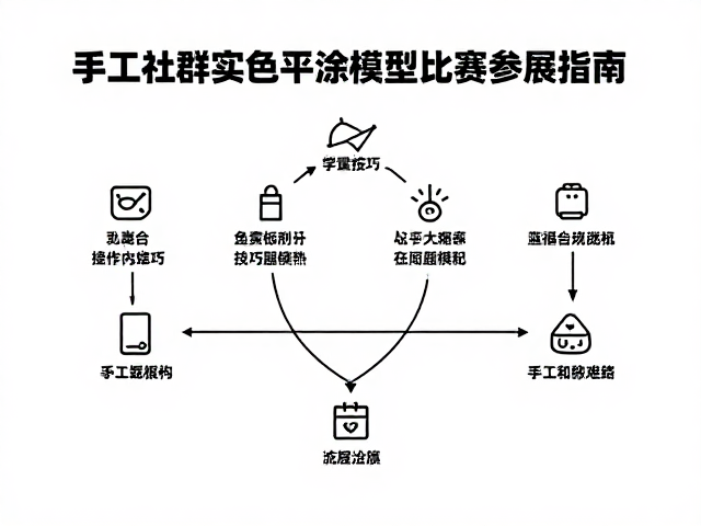 手工社群实色平涂模型比赛参展指南，新手必看技巧与流程
