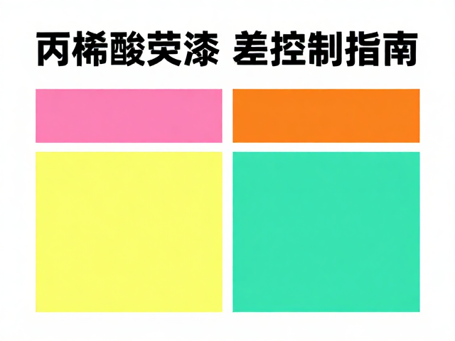丙烯酸荧光漆色差控制指南,精准调色避免批次差异