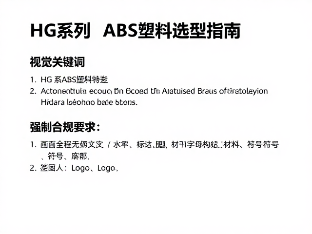 HG系列ABS塑料选型指南,Action Base标准解析与应用