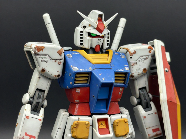 RX-78-2 V高达旧化做锈战损教程，还原经典战场伤痕细节