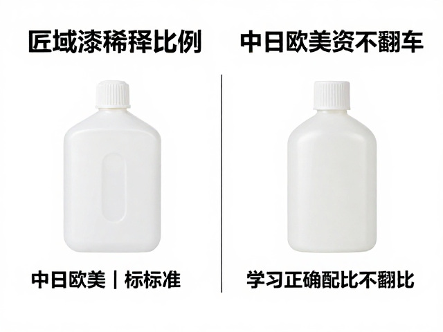 匠域漆稀释比例，中日欧美标准对比，学习正确配比不翻车