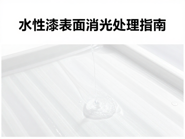 水性漆表面消光处理指南，添加快干剂提升效率与效果