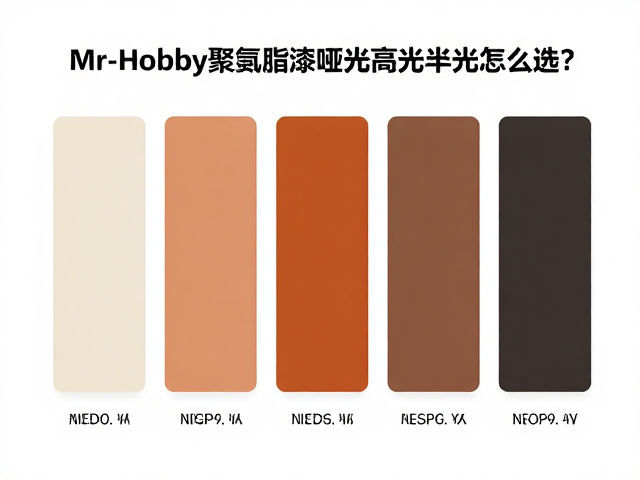 Mr.Hobby聚氨酯漆哑光高光半光怎么选?模型漆色号与光泽度全解析