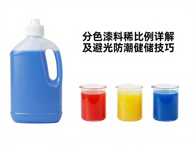 分色喷涂漆料稀释比例详解及避光防潮存储技巧