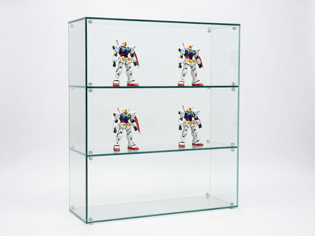 Bandai万代1/60 PG高达分层玻璃陈列柜,高透展示与收纳指南