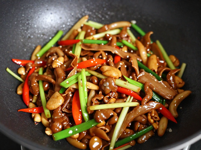 调味与收汁：的光泽点缀