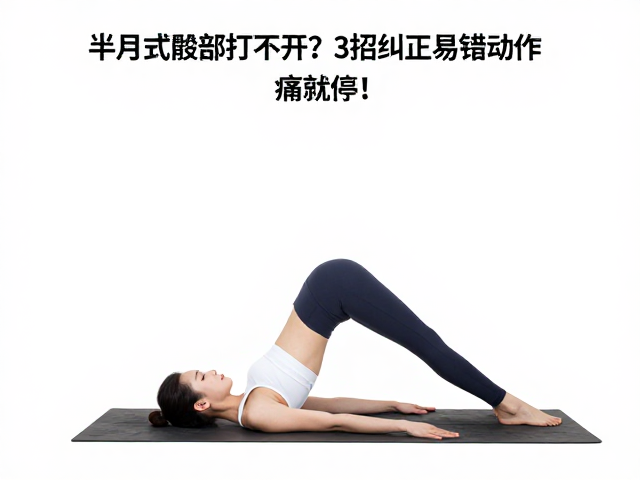 半月式髋部打不开？3招纠正易错动作，痛就停！