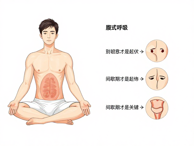 腹式呼吸教程，别刻意追求起伏，间歇期才是关键