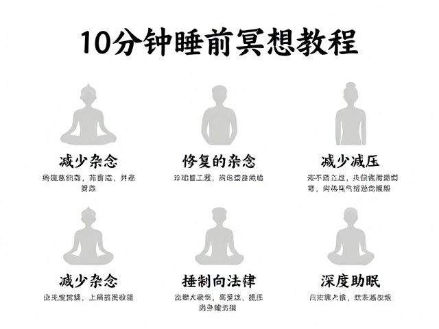 10分钟睡前冥想教程，减少杂念，深度减压助眠
