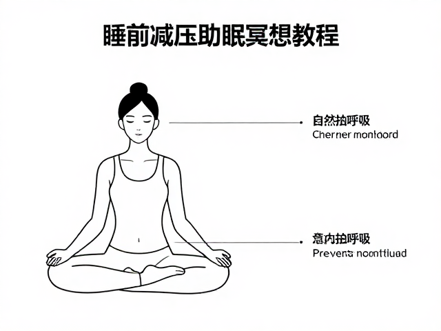 睡前减压助眠冥想教程，保持自然呼吸，深度放松助眠