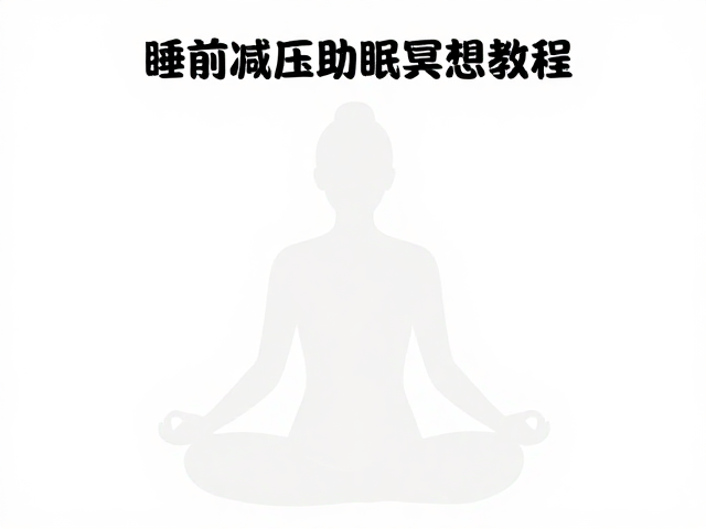 睡前减压助眠冥想教程，白噪音背景，呼吸节奏稳定法