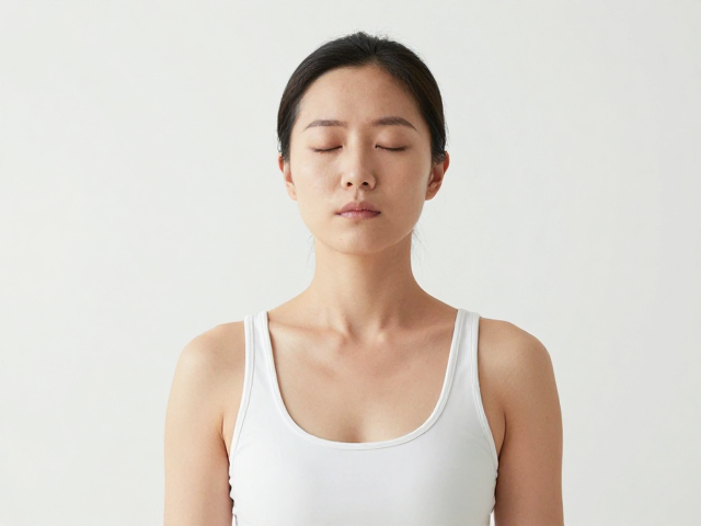 缓慢呼吸配合激活斜方肌上束的瑜伽调理