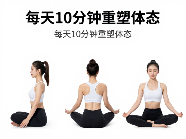 久坐亚健康改善瑜伽方案，3个核心激活体式，每天10分钟重塑体态