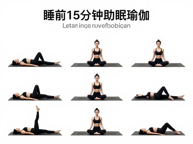 睡前15分钟助眠瑜伽课程，高效放松瑜伽序列，一夜好眠